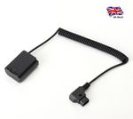 D-Tap to NP-FZ100 Coiled Cable Adapter Dummy Battery for Sony A7 III A9 A7R III 