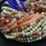 Jade Round Beads - 4mm - 14" Strand, for Jewellery Making