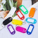 Key Tags Plastic Key Rings ID Tags Name Label Key Fob 10 Colours Upto 2000 Packs