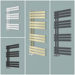 Bathroom D-shape Heated Towel Rail Designer Radiator Ladder Warmer Heating Rads