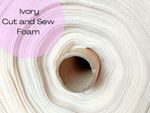 Bra Making Cut and Sew Foam. Bra Padding Fabric. Ivory Shade. 2-3mm Width