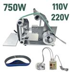 110/220V 750W 915x50mm Belt Sander Brushless DIY Polishing Grinding Belt Machine