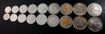 Algeria Set 9 coins 1/4 1/2 1 2 5 10 20 50 100 Dinars,1992 to 2019, BIMETAL, UNC