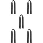 5Pcs Winch Rope Sleeve Durable Polyester Protective Cover for Atv Use Black