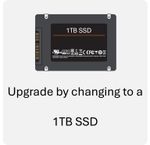 Upgrade to 1TB SSD