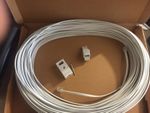 50m Telephone extension ADSL ROUTER MODEM PHONE CABLE LEAD 4 PIN  - WHITE