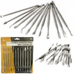 12pce Stainless Steel Wax Carver Set Clay Soap Carving Art Craft Scultping Tools