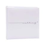 Kenro Fleur White Wedding Memo Photo Album with Slip-In or Traditional Pages