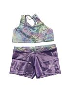 Pink Leisurewear Sherbet Mermaid Crop Set with a strappy back ASM (32")