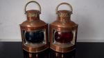 Vintage Ships Port & Starboard Lamps Navigation  Yacht Marine Maritime Lights
