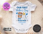 Personalised Our First Mother's Day Baby Grow Vest Bodysuit Gift  Mothers Day V1