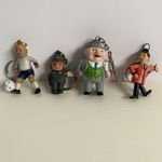Vintage Character Keyrings X 4 Footballer Policeman Mister Mint