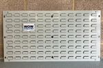 Steel Louvre Panel for parts bins lin strong wall panel mounted metal back plate