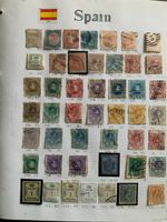 Spain stamps from 1850 on. Mint/used Martin mills  album many hundreds