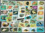 Fish on stamps 500 all different collection