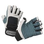 Lomo Sailing Gloves - Short Finger White Amara Boating Dinghy Biking Outdoors