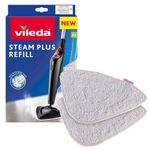 Vileda Steam Plus Microfibre Pad Refill Pack Of 2 Mop Heads Replacement