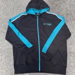 Men’s XL Drennan Match Fishing Full Zip Hoodie Jumper Top Clothing Black Blue