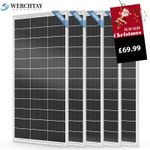 Werchtay N-Type 18BB 200W 12V Solar Panel for Home Garden RV Campervan Off Grid