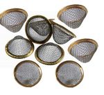 CONE CONICAL STAINLESS STEEL PIPE BOWL SCREEN GAUZE FILTER MESH BRASS RING 15 20