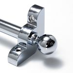 Polished Chrome Stair Rods - 1/2" x 28.5" - Premium Range - Ball Finial