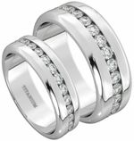 6mm/8mm His And Hers Titanium Wedding Engagement Matching Ring Set- Post From UK