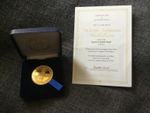 LEGENDS OF ENGLISH RUGBY - MARTIN JOHNSON  - 22ct GOLD PLATED BOXED - RUGBY 2003