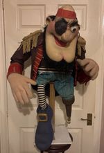 ORIGINAL CAPTAIN ABERCROMBIE PUPPET CBBC BBC TV PROP MEGA RARE