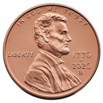 2026 Lincoln Penny ~ Brilliant Uncirculated ~ Denver Mint with Dual Date!