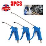 3x Air Blow Gun Compressed Air Duster Long Nozzle Air Compressor Cleaning Tool