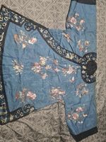 Chinese Qing Dynasty Antique Silk Embroidery Robe Kimono Shirt