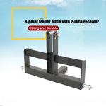 3 Point 2"Receiver Hitch Adapter DrawbarWeightBrackets Replacement for 1 Tractor