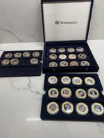 Cook Islands And Others  31 Diamond Jubilee five Gold plated Proof Coins