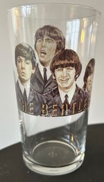 PAUL McCARTNEY, JOHN LENNON The Beatles PINT SIZE BEER GLASS George Harrison CL