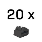 Lindy 47892 RJ-45 Port Blockers – Pack of 20, Black, ABS, CE Certified