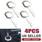 4PCS CAR RADIO STEREO REMOVAL RELEASE TOOL KEY FOR AUDI MERCEDES BENZ FORD VW UK