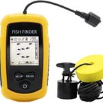 100M Portable Sonar Fish Finder Alarm 45° Echo Sounder Depth Sea Lake Fishing