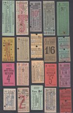 TWENTY Vintage Transport Buses Bus Motor Coach Used Tickets Ticket UK GB Area