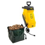 Wolf Garden 2500W Electric Shredder, Branch & Twig Waste Mulching, 45L