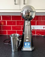 Drink Mixer Milkshake Drink Mixer, Stainless Steel Cup, Toggle Control