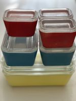 Vintage Pyrex Primary Colors 13 piece Refrigerator Dish Set 501 502 503 Lids