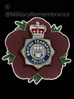 British Transport Police Remembrance Flower Lapel Pin (POL2)