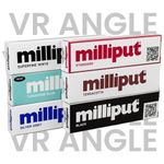 Milliput Epoxy Putty Sculpting Standard, Black, Superfine White, Terracotta