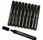 WB Permanent Marker Pens Black Ink Pack of 10