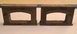 Dolls House 2 X Grey/Stone Colour Fireplaces 1:24 Scale Miniature Furniture 