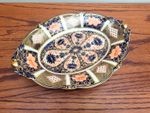 Antique Royal Crown Derby Old Imari 1128 Acorn Footed Tray Dish 1922