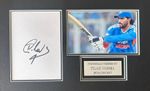 Tilak Varma India Cricket Mumbai Indians Hand Signed 12X8” Mount