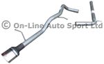 Skoda Fabia Mk2 (5J) 1.6TDi ('10-'14) Silencer Delete Exhaust System- OVAL TIP