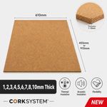 Cork Sheets Fine Grain 1–10mm 610x455 610x915mm Multi Pack