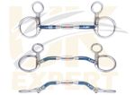 Baucher Comfort Barrel Blue Alloy Sweet Iron Snaffle Action Fix Copper Myler Bit